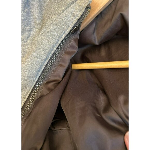 Y2K VIntage Cocoon Women's Brown Sheep Leather Puff Sleeve Leather Jacket Large - Picture 7 of 7